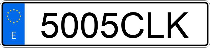 Numer rejestracyjny 5005CLK posiada HONDA ACCORD