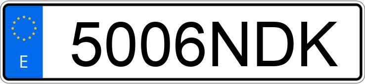 Numer rejestracyjny 5006NDK posiada NISSAN QASHQAI