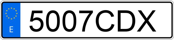 Numer rejestracyjny 5007CDX posiada VOLVO S40