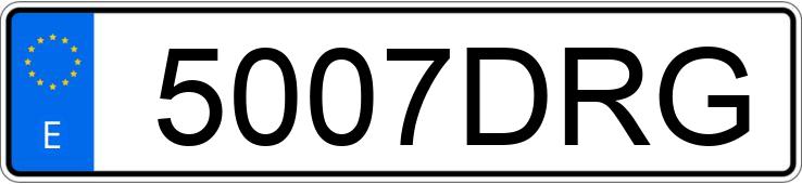 Numer rejestracyjny 5007DRG posiada LAND ROVER RANGE ROVER SPORT