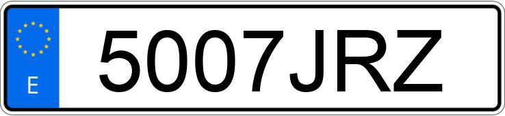 Numer rejestracyjny 5007JRZ posiada AUDI A1