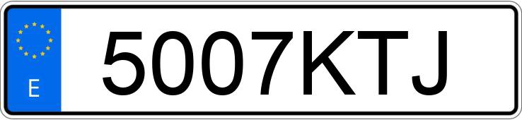 Numer rejestracyjny 5007KTJ posiada RENAULT MEGANE