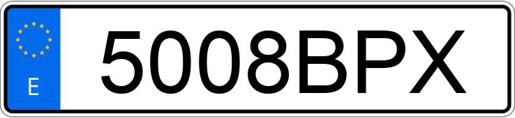 Numer rejestracyjny 5008BPX posiada VOLKSWAGEN GOLF