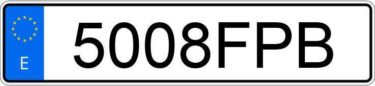 Numer rejestracyjny 5008FPB posiada BMW SERIE 7