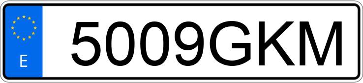Numer rejestracyjny 5009GKM posiada NISSAN QASHQAI