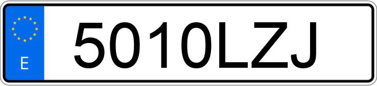 Numer rejestracyjny 5010LZJ posiada BMW X6