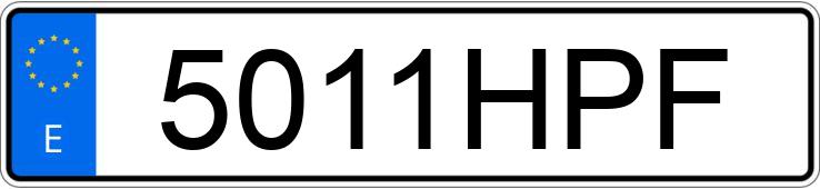 Numer rejestracyjny 5011HPF posiada OPEL MERIVA