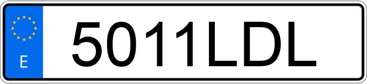 Numer rejestracyjny 5011LDL posiada SKODA FABIA