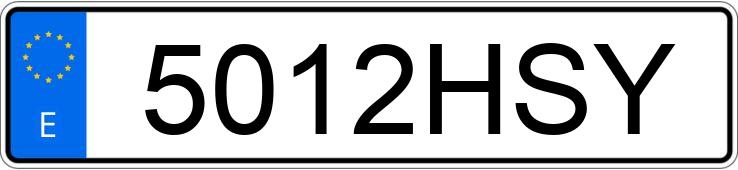 Numer rejestracyjny 5012HSY posiada SEAT LEON