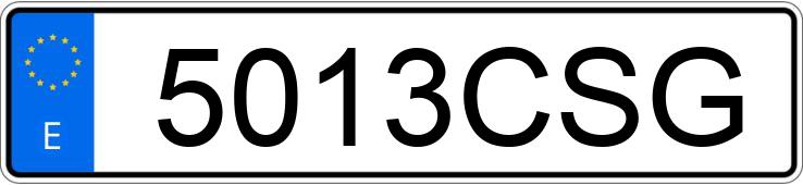 Numer rejestracyjny 5013CSG posiada MERCEDES A (168-169)