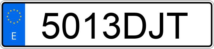 Numer rejestracyjny 5013DJT posiada MITSUBISHI FUSO CANTER Numer rejestracyjny 5013DJT posiada MITSUBISHI FUSO CANTER
