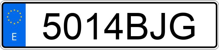 Numer rejestracyjny 5014BJG posiada MERCEDES E 320 (210)