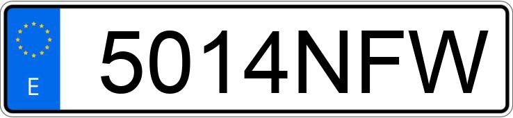 Numer rejestracyjny 5014NFW posiada NISSAN X-TRAIL