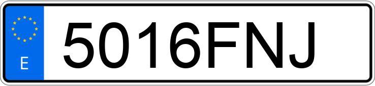 Numer rejestracyjny 5016FNJ posiada BMW SERIE 3