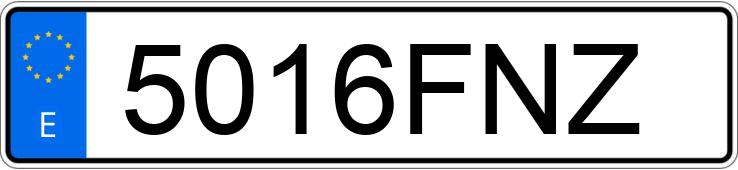 Numer rejestracyjny 5016FNZ posiada MITSUBISHI COLT