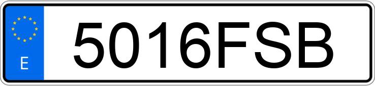 Numer rejestracyjny 5016FSB posiada AUDI A6