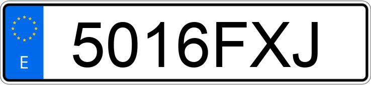 Numer rejestracyjny 5016FXJ posiada FIAT STILO