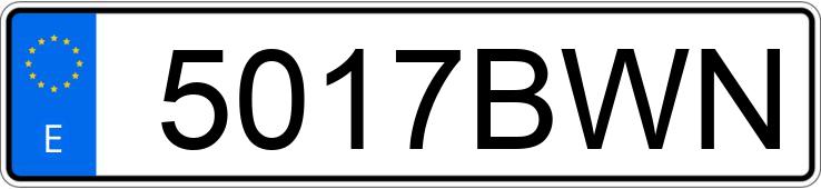 Numer rejestracyjny 5017BWN posiada NISSAN PRIMERA Numer rejestracyjny 5017BWN posiada NISSAN PRIMERA