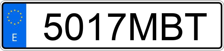 Numer rejestracyjny 5017MBT posiada VOLKSWAGEN GOLF Numer rejestracyjny 5017MBT posiada VOLKSWAGEN GOLF