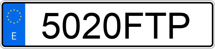 Numer rejestracyjny 5020FTP posiada VOLKSWAGEN TOUAREG