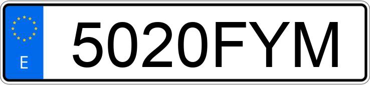 Numer rejestracyjny 5020FYM posiada RENAULT GRAND SCENIC