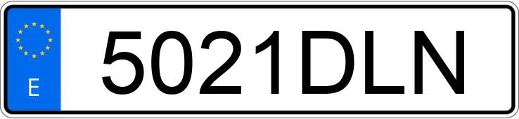 Numer rejestracyjny 5021DLN posiada RENAULT KANGOO