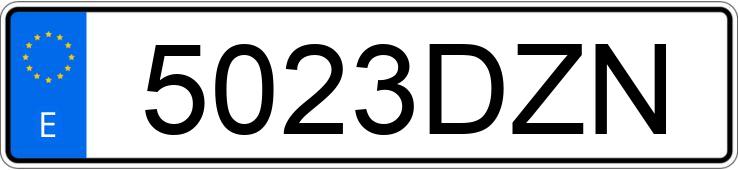 Numer rejestracyjny 5023DZN posiada BMW SERIE 3