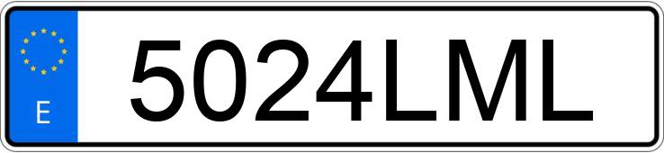 Numer rejestracyjny 5024LML posiada RENAULT MASTER
