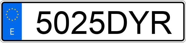 Numer rejestracyjny 5025DYR posiada PEUGEOT 307