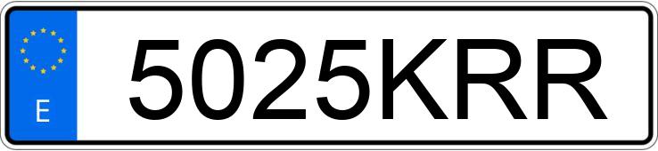 Numer rejestracyjny 5025KRR posiada MINI COUNTRYMAN