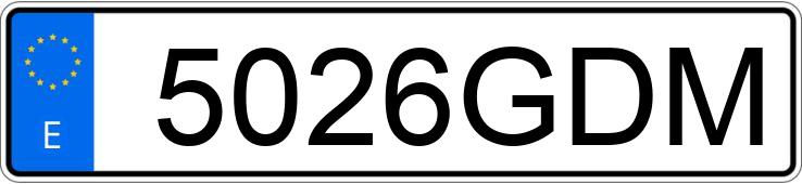 Numer rejestracyjny 5026GDM posiada CITROEN JUMPER