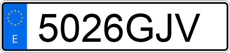 Numer rejestracyjny 5026GJV posiada MERCEDES SPRINTER