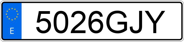 Numer rejestracyjny 5026GJY posiada BMW X6