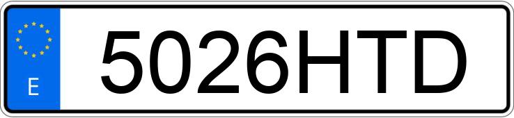 Numer rejestracyjny 5026HTD posiada MERCEDES SPRINTER