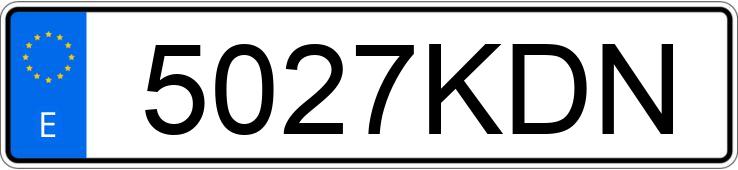 Numer rejestracyjny 5027KDN posiada PEUGEOT EXPERT Numer rejestracyjny 5027KDN posiada PEUGEOT EXPERT