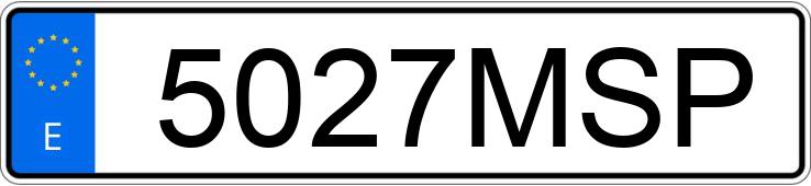 Numer rejestracyjny 5027MSP posiada HYUNDAI BAYON