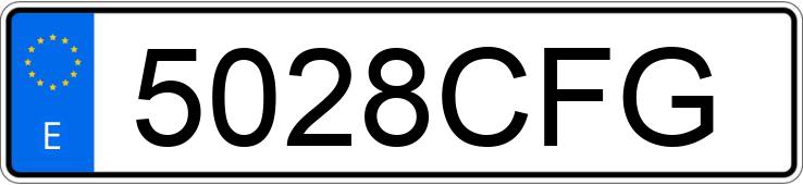 Numer rejestracyjny 5028CFG posiada PEUGEOT 307