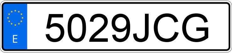 Numer rejestracyjny 5029JCG posiada AUDI A4