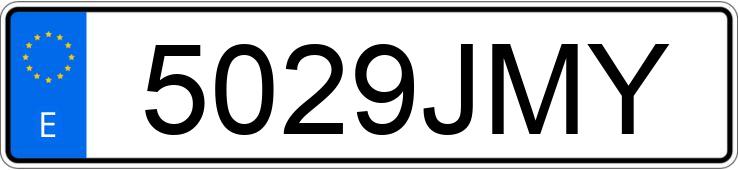 Numer rejestracyjny 5029JMY posiada AUDI A7 SPORTBACK