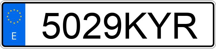 Numer rejestracyjny 5029KYR posiada RENAULT KANGOO MAXI Numer rejestracyjny 5029KYR posiada RENAULT KANGOO MAXI