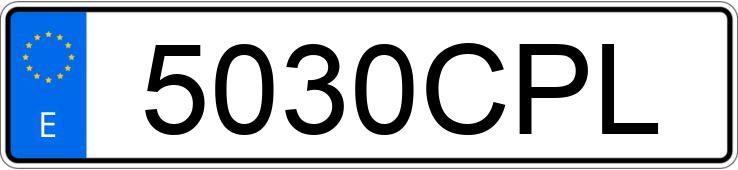 Numer rejestracyjny 5030CPL posiada MERCEDES C (203)