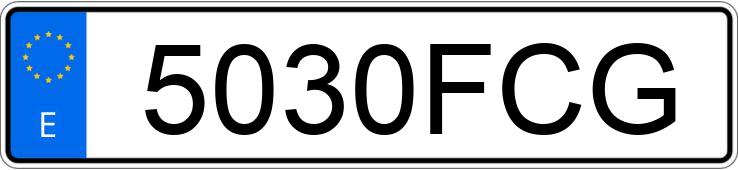 Numer rejestracyjny 5030FCG posiada BMW SERIE 3