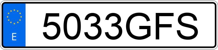 Il numero di registrazione 5033GFS ha FORD MONDEO