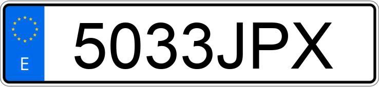 Numer rejestracyjny 5033JPX posiada FORD FOCUS