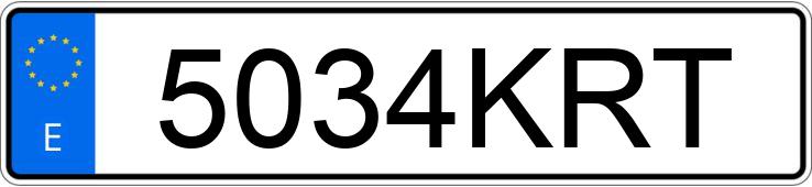 Numer rejestracyjny 5034KRT posiada PEUGEOT 2008 Numer rejestracyjny 5034KRT posiada PEUGEOT 2008