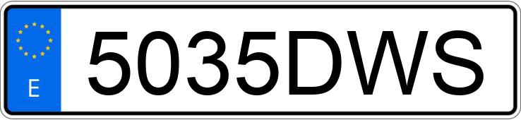 Numer rejestracyjny 5035DWS posiada CHEVROLET-GM KALOS 1.2 SE