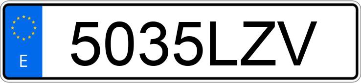 Numer rejestracyjny 5035LZV posiada IRIZAR IE TRAM