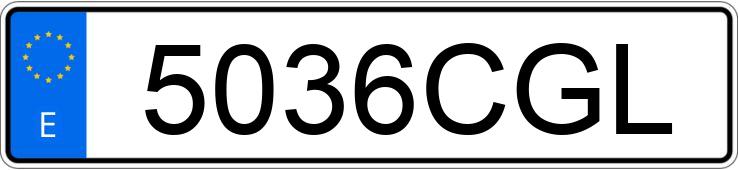 Numer rejestracyjny 5036CGL posiada VOLVO S40