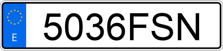 Numer rejestracyjny 5036FSN posiada VOLKSWAGEN JETTA