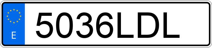 Numer rejestracyjny 5036LDL posiada SCANIA SERIE P